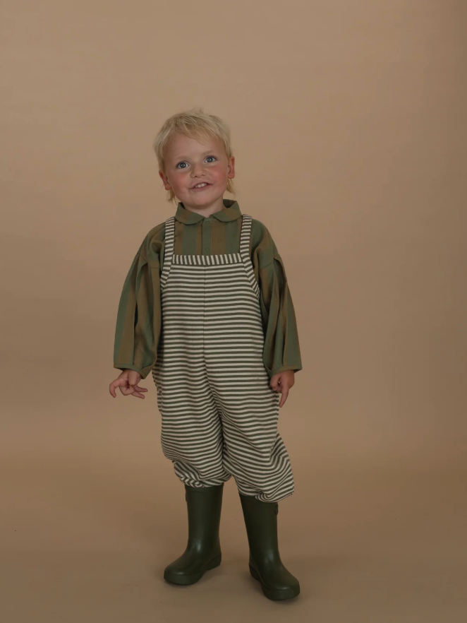 Fern Stripes Dungarees