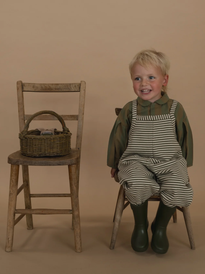 Fern Stripes Dungarees
