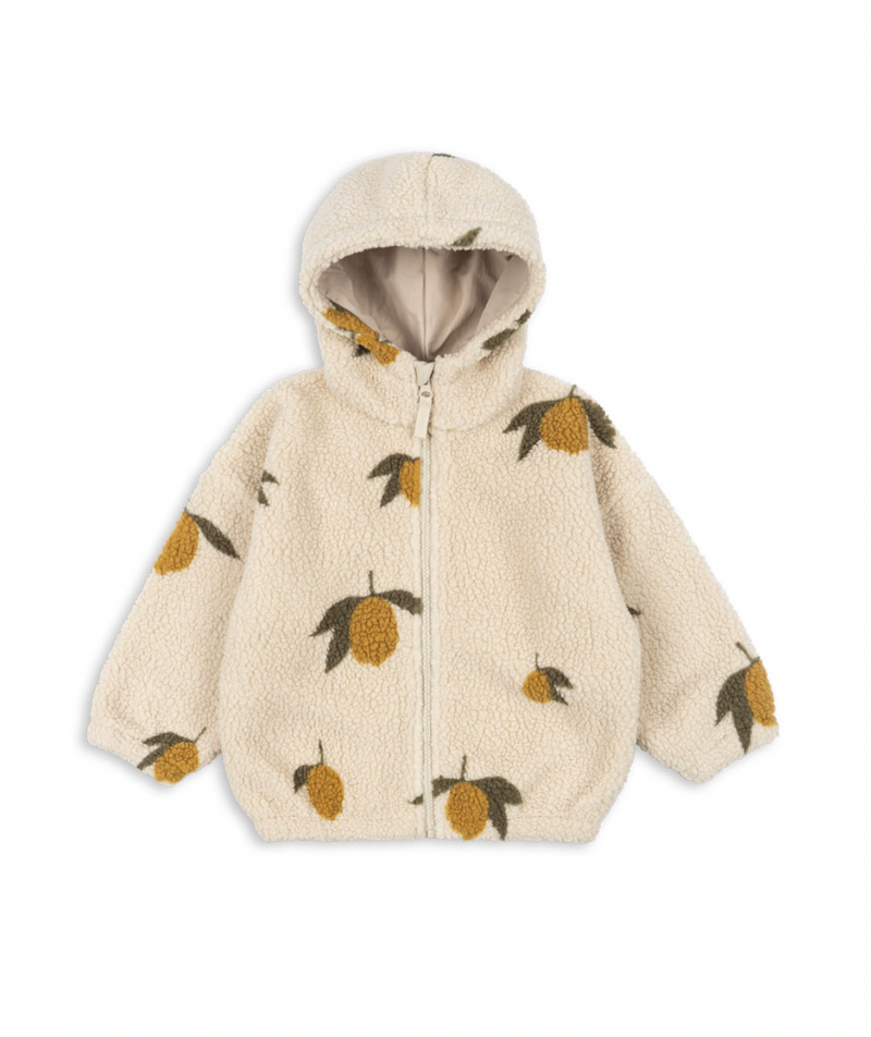 JODY TEDDY HOODIE GRS-LEMON