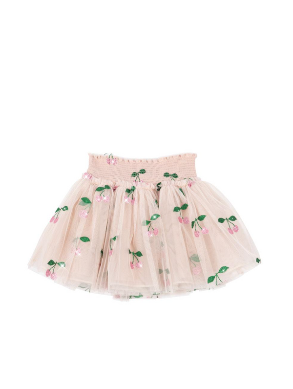 TULLIE SMOCK SKIRT-MA GRANDE CERISE PINK GLITTER