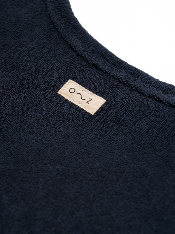 Navy Terry Boxy T-Shirt