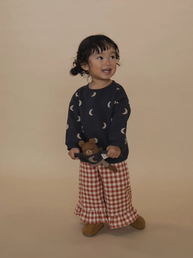 Paprika Gingham Frill Culottes
