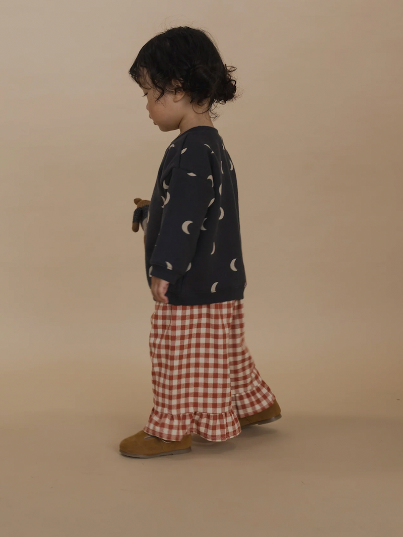 Paprika Gingham Frill Culottes