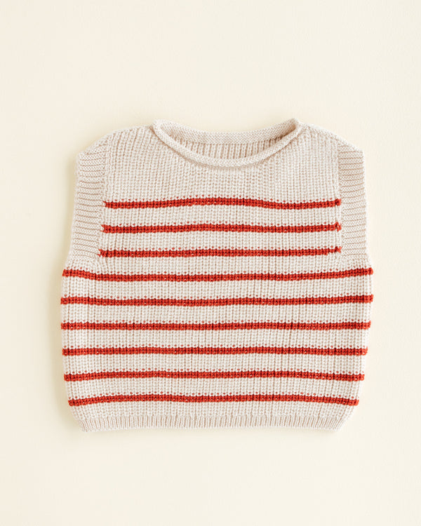 Vest Harvey BABY (Cream/Red)