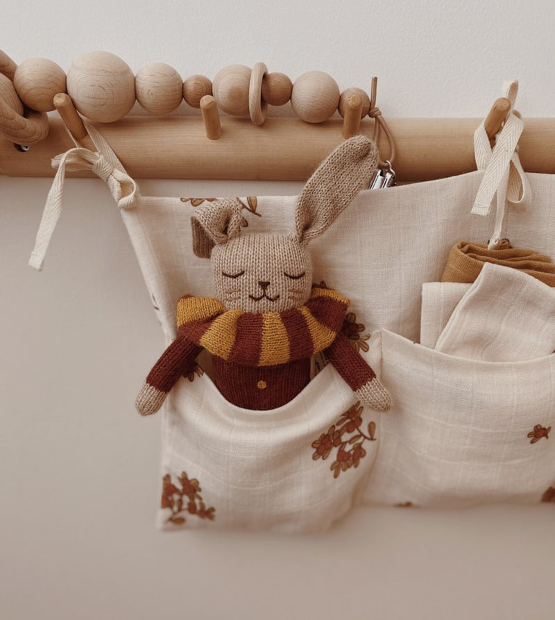 Bunny knit toy 小兔-羊鴕毛公仔| sienna striped collar