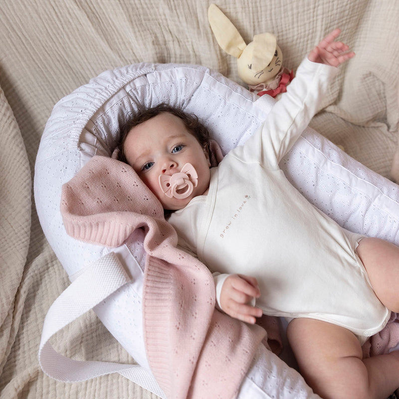 Pointelle Blanket-Misty Pink