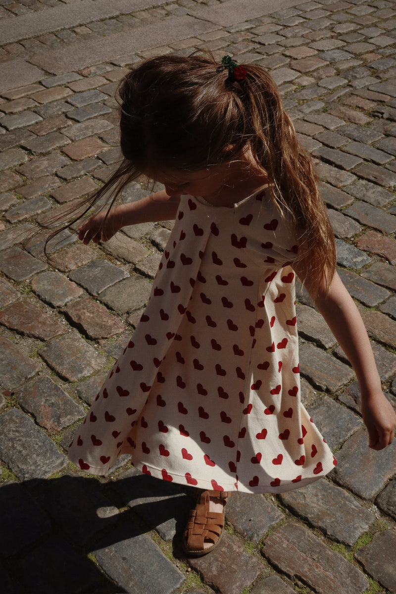 CLASSIC SS DRESS GOTS-AMOUR ROUGE