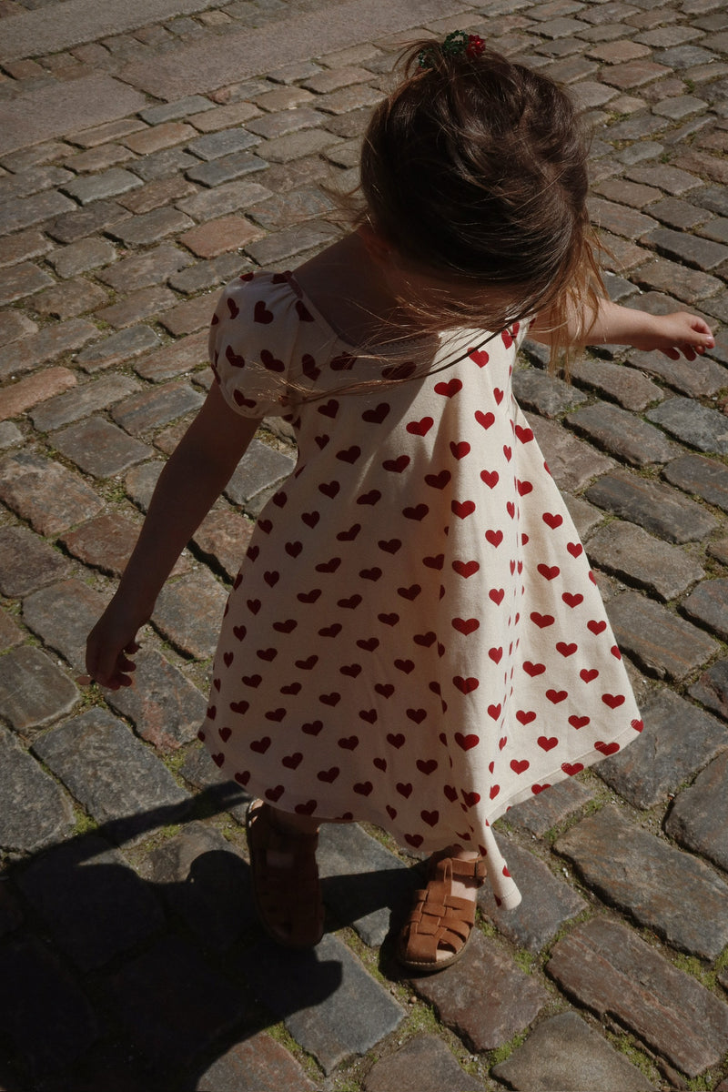 CLASSIC SS DRESS GOTS-AMOUR ROUGE
