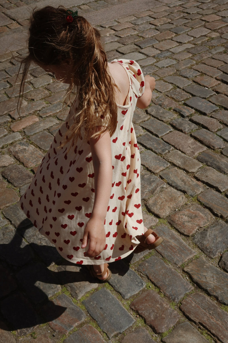 CLASSIC SS DRESS GOTS-AMOUR ROUGE