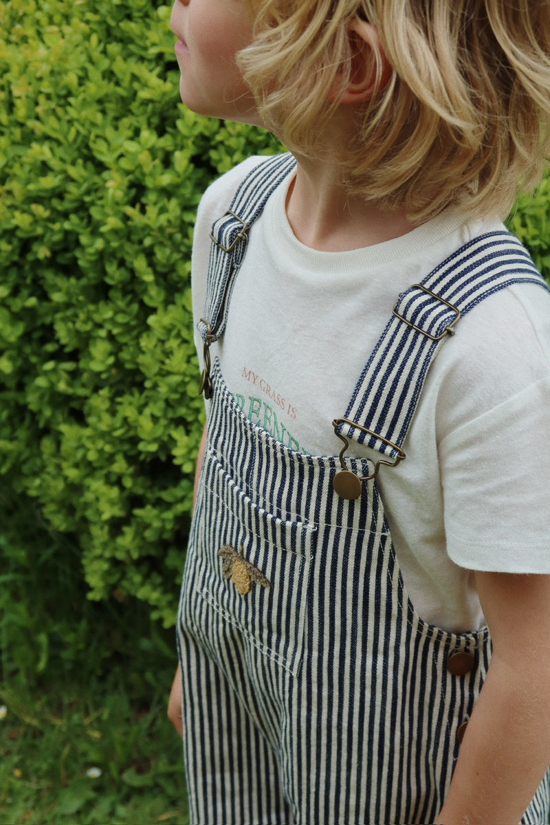 FENDER OVERALLS GOTS-NAVAL STRIPE