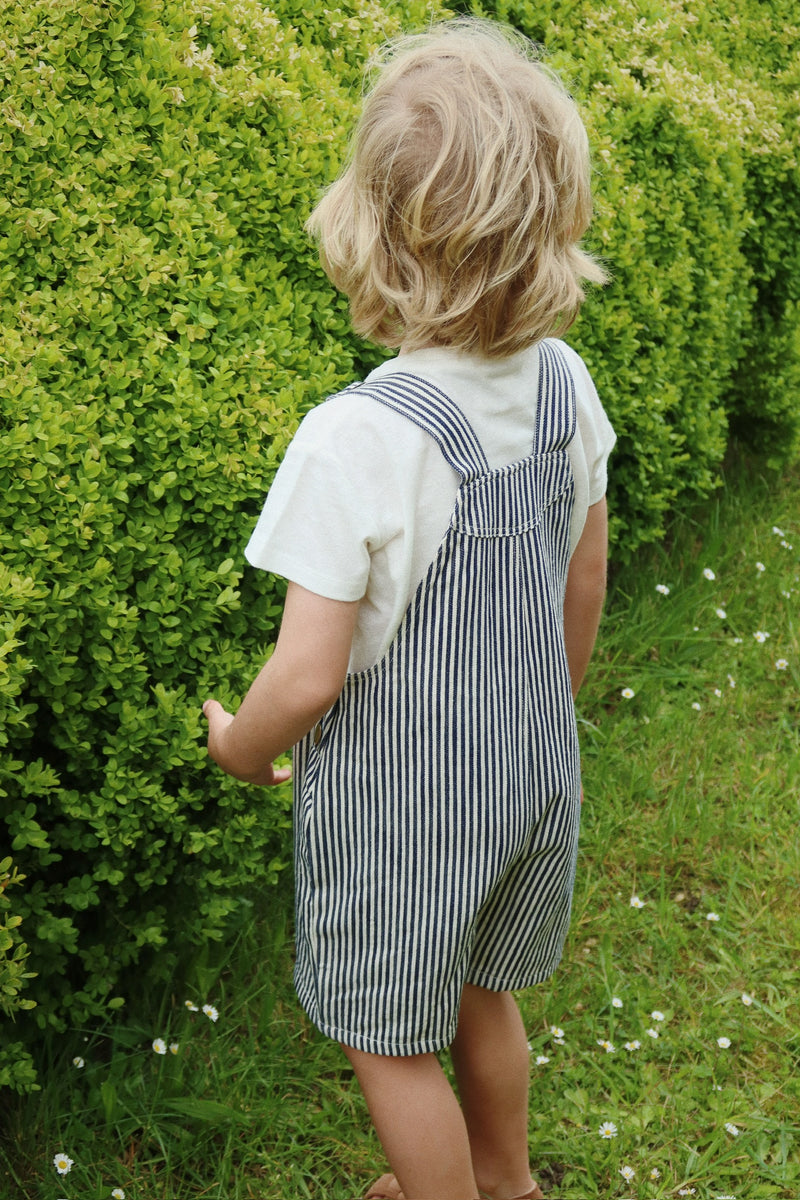 FENDER OVERALLS GOTS-NAVAL STRIPE