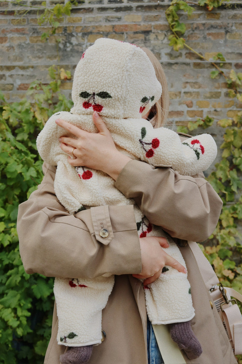 JODY TEDDY ONESIE-MA GRANDE CERISE