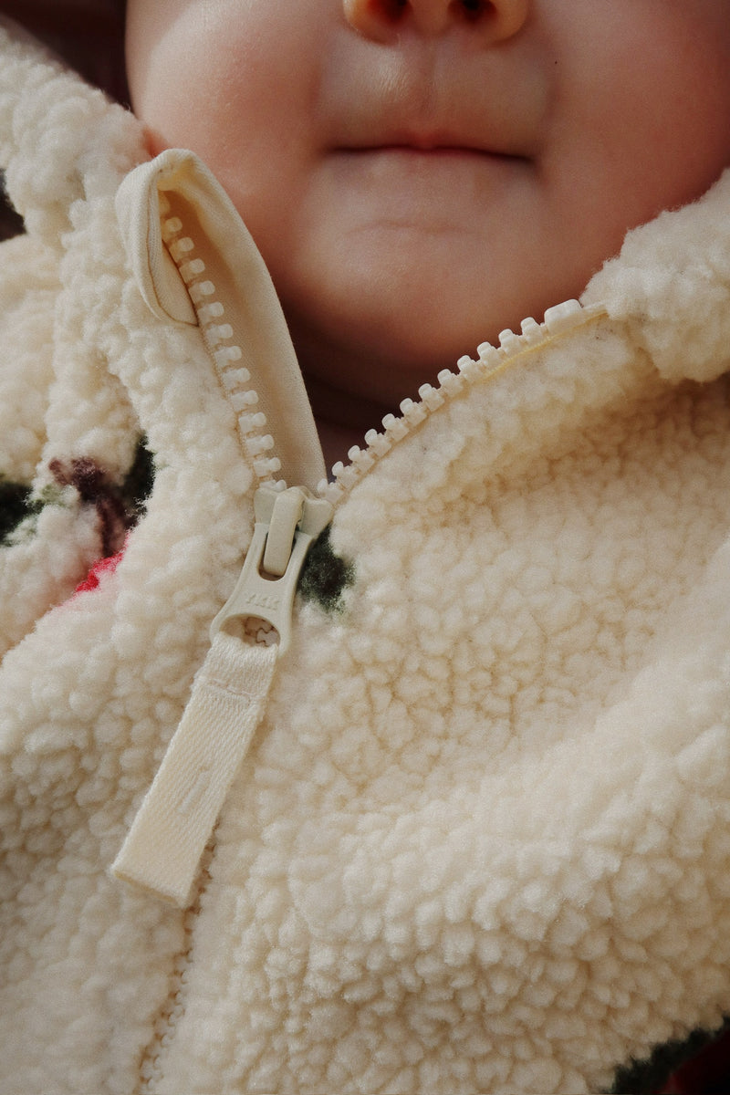 JODY TEDDY ONESIE-MA GRANDE CERISE