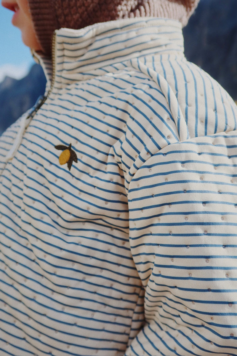 THERMO JACKET-STRIPE BLUIE