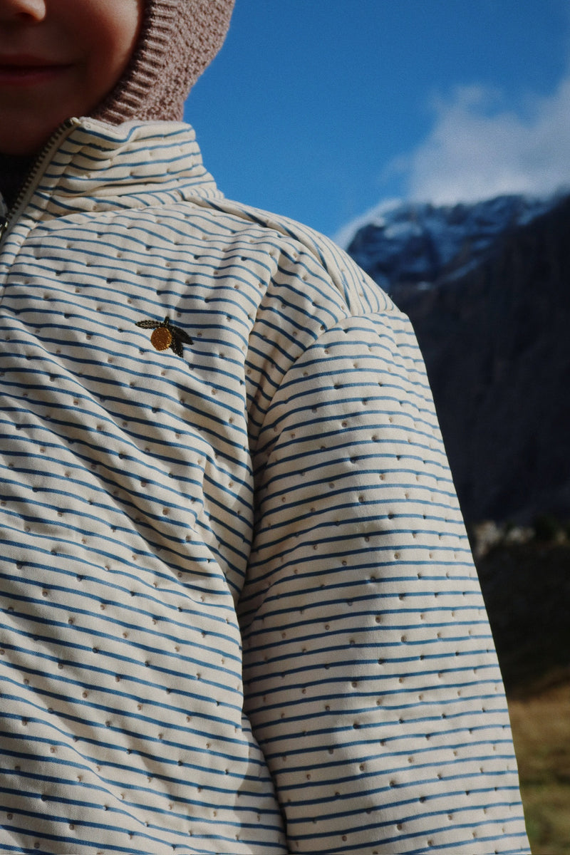 THERMO JACKET-STRIPE BLUIE