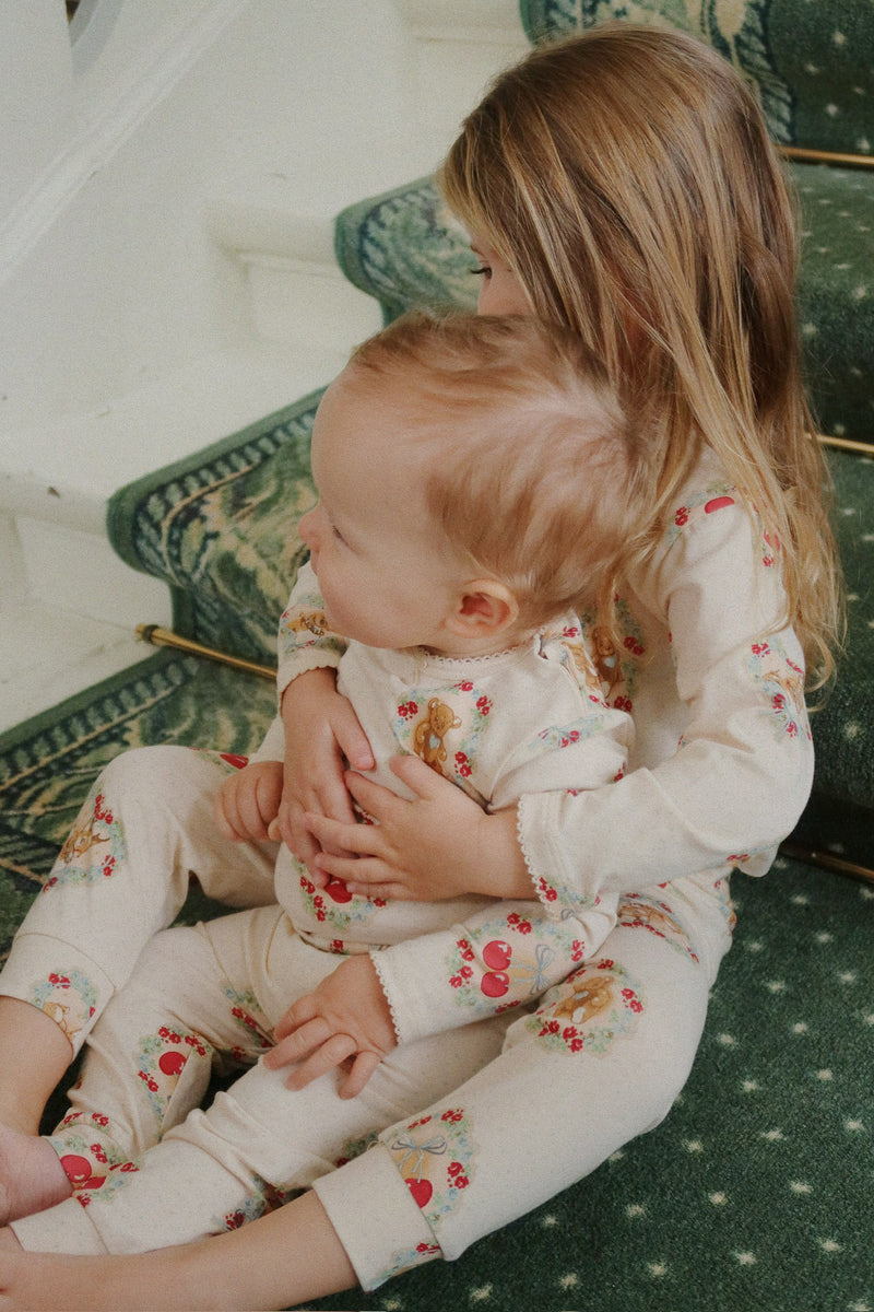 BASIC BLOUSE/PANTS SET GOTS-DEER DIARY