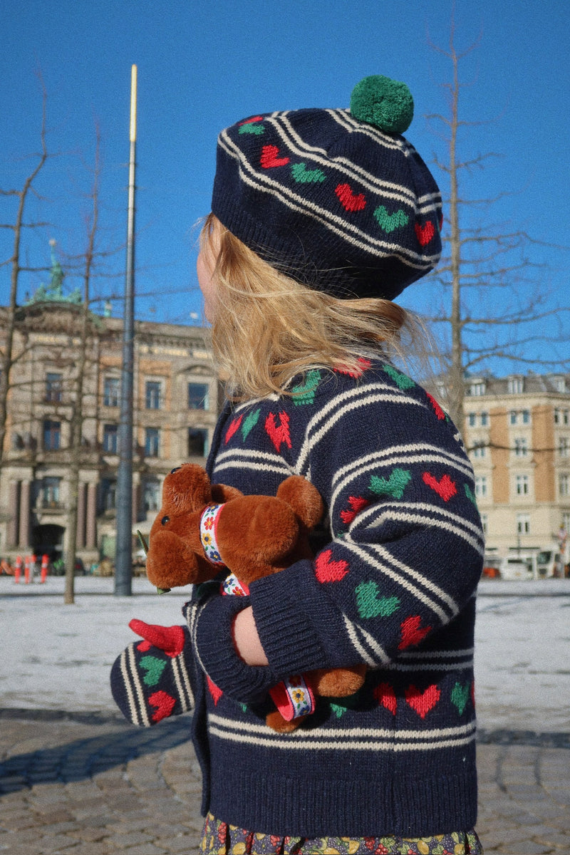 BELOU KNIT CARDIGAN-HEART