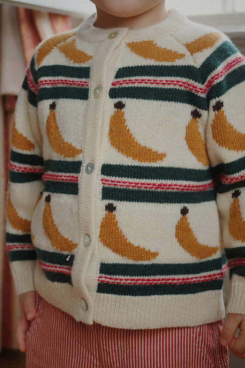 BILLI KNIT CARDIGAN-BANANA
