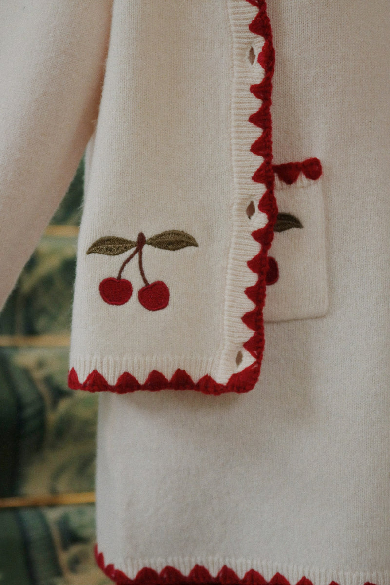 COLLETTE CARDIGAN-OFF WHITE