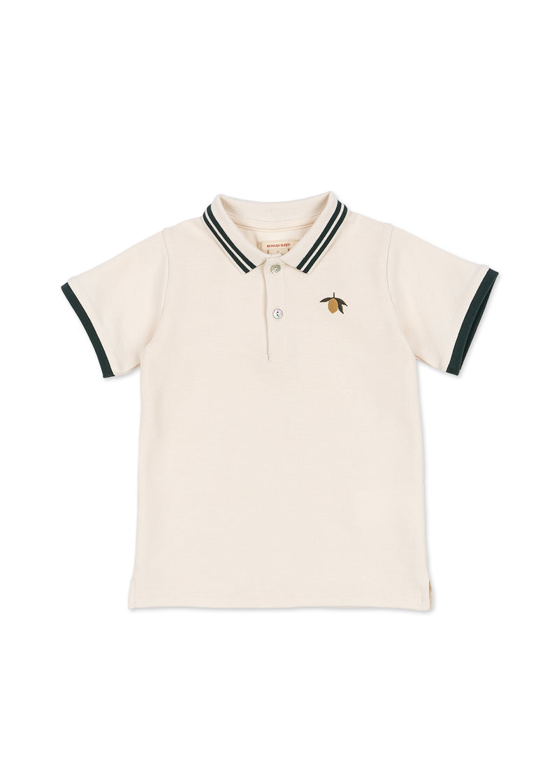 FLORIAN POLO SHIRT GOTS-ANTIQUE WHITE