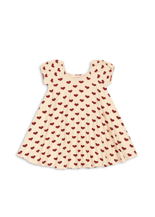 CLASSIC SS DRESS GOTS-AMOUR ROUGE