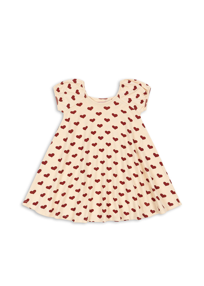CLASSIC SS DRESS GOTS-AMOUR ROUGE