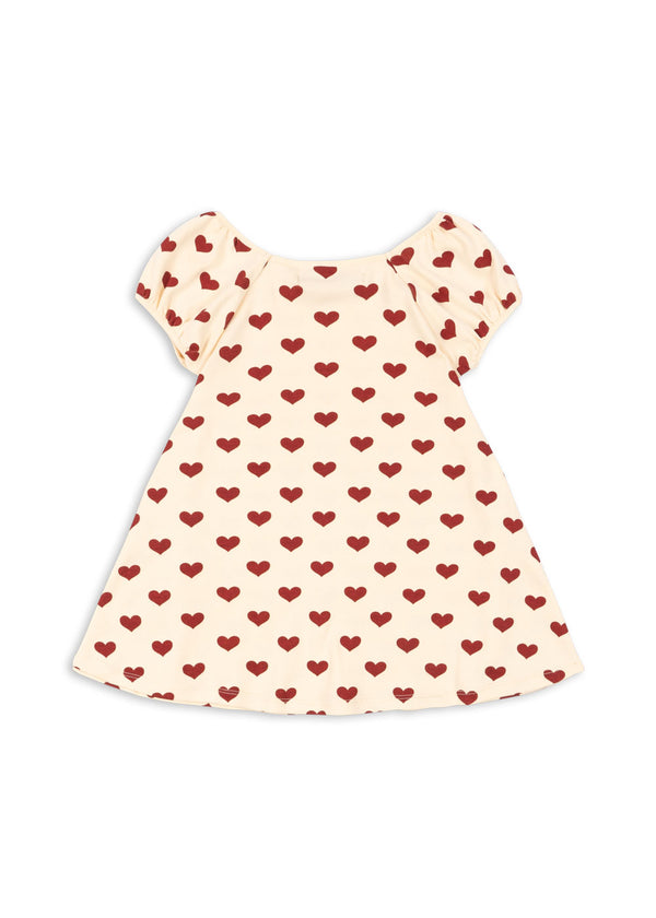 CLASSIC SS DRESS GOTS-AMOUR ROUGE