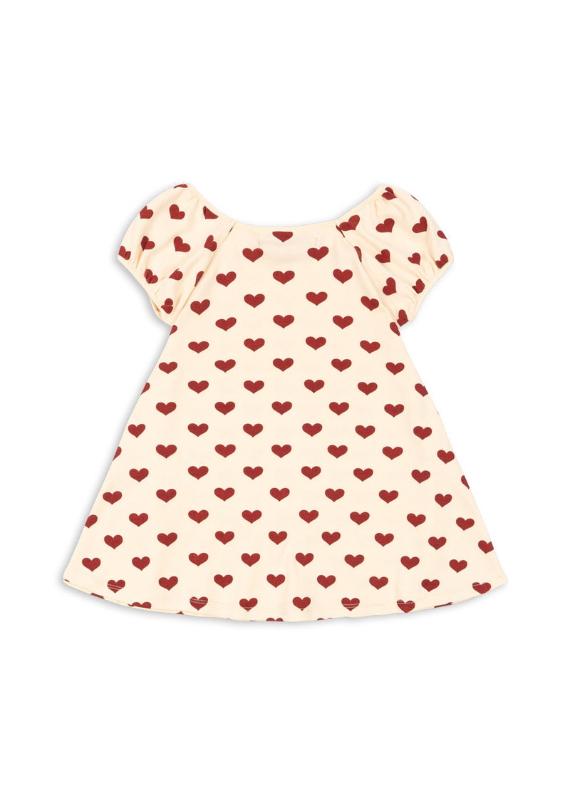 CLASSIC SS DRESS GOTS-AMOUR ROUGE
