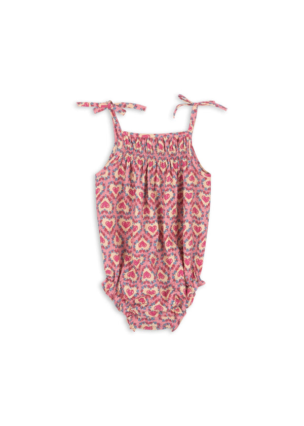 VIVIAN STRAP ROMPER GOTS-FELICE ROSE