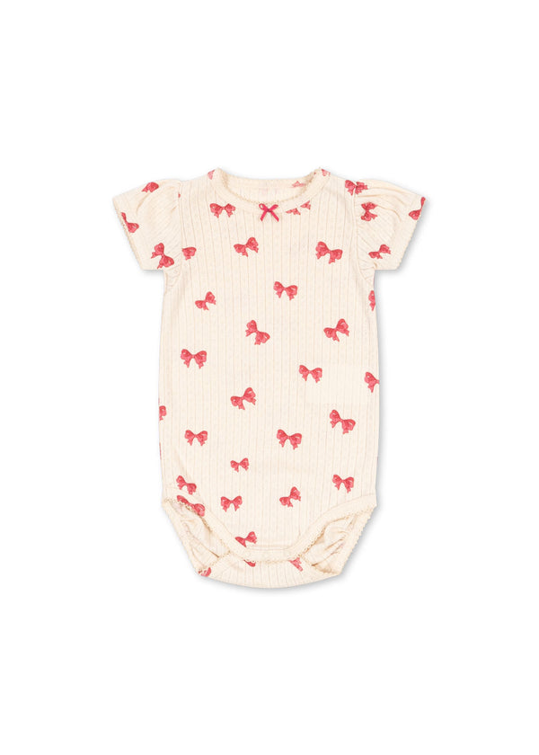 MINNIE PUFF SLEEVE BODY GOTS-ROSIA BOW