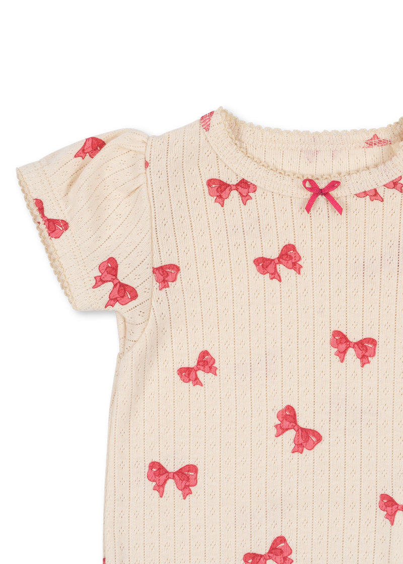 MINNIE PUFF SLEEVE BODY GOTS-ROSIA BOW