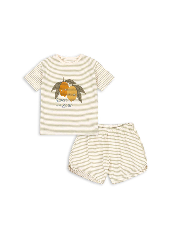 FAMO SET GOTS-TEA STRIPE