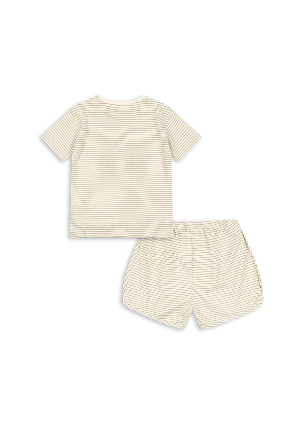 FAMO SET GOTS-TEA STRIPE