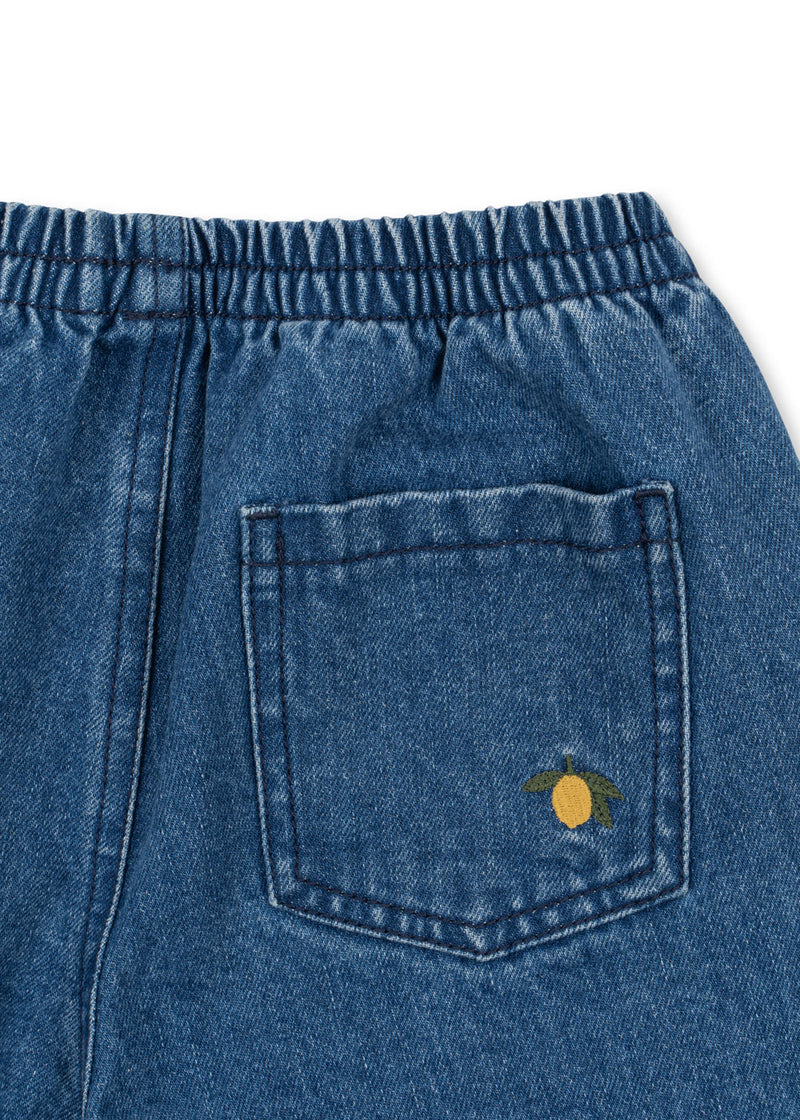 MAGOT DENIM SHORTS-DENIM BLUE