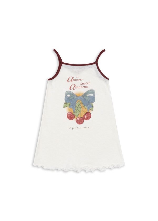 ERA STRAP DRESS OCS-OFF WHITE/AMARENA