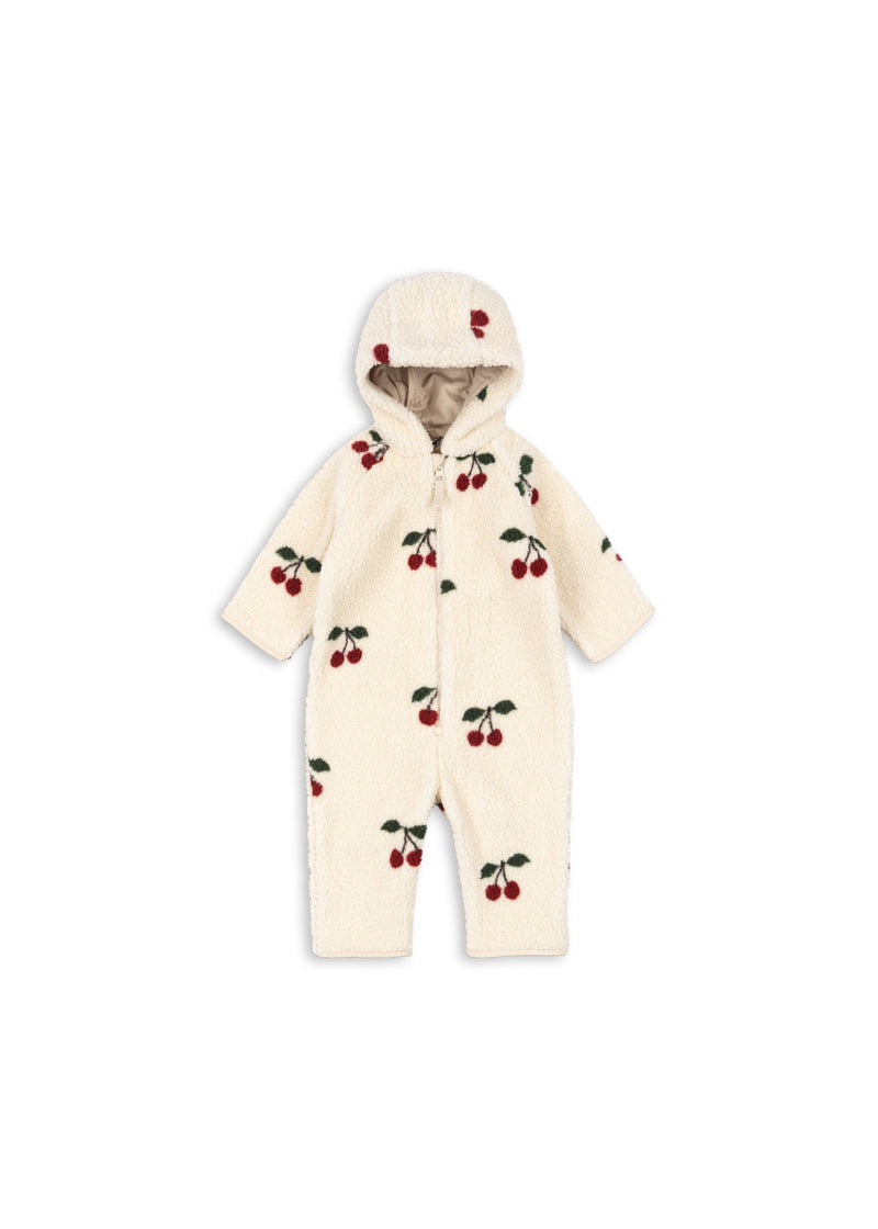 JODY TEDDY ONESIE-MA GRANDE CERISE