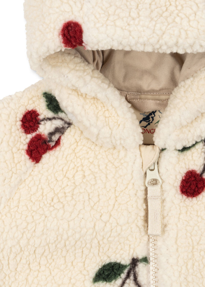 JODY TEDDY ONESIE-MA GRANDE CERISE