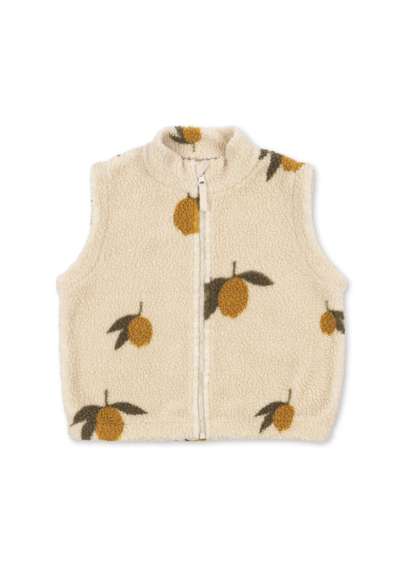 JODY TEDDY VEST-MON GRAND CITRON