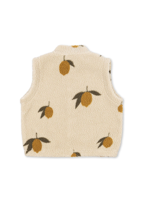 JODY TEDDY VEST-MON GRAND CITRON