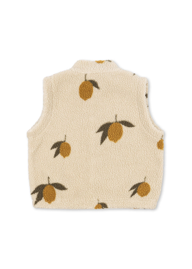 JODY TEDDY VEST-MON GRAND CITRON