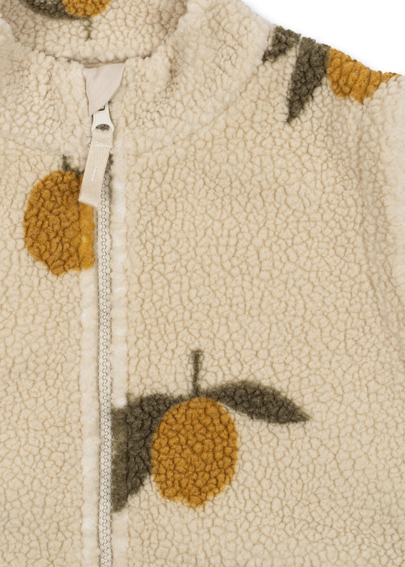 JODY TEDDY VEST-MON GRAND CITRON