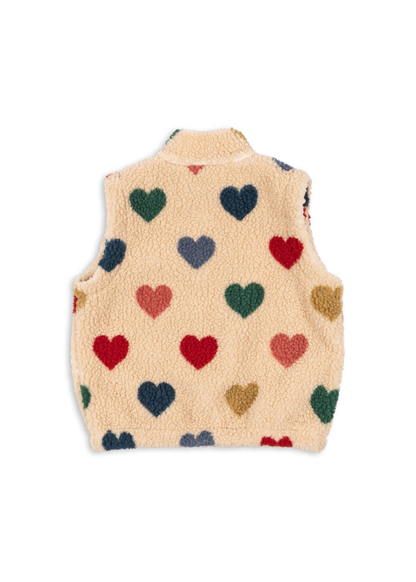 JODY TEDDY VEST-BON COEUR COLORƒ