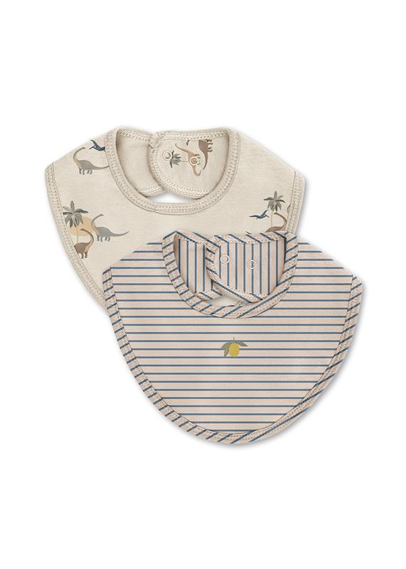 2 PACK BIB-KUBI/STRIPE BLUIE