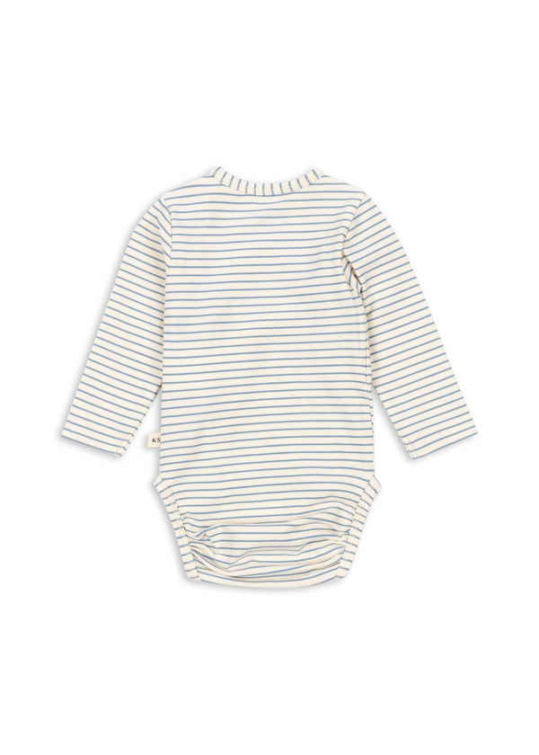 LS BODY GOTS-STRIPE BLUIE