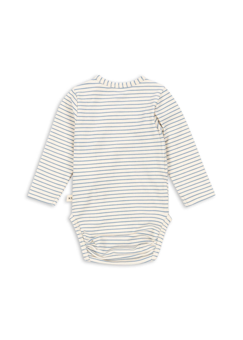 LS BODY GOTS-STRIPE BLUIE