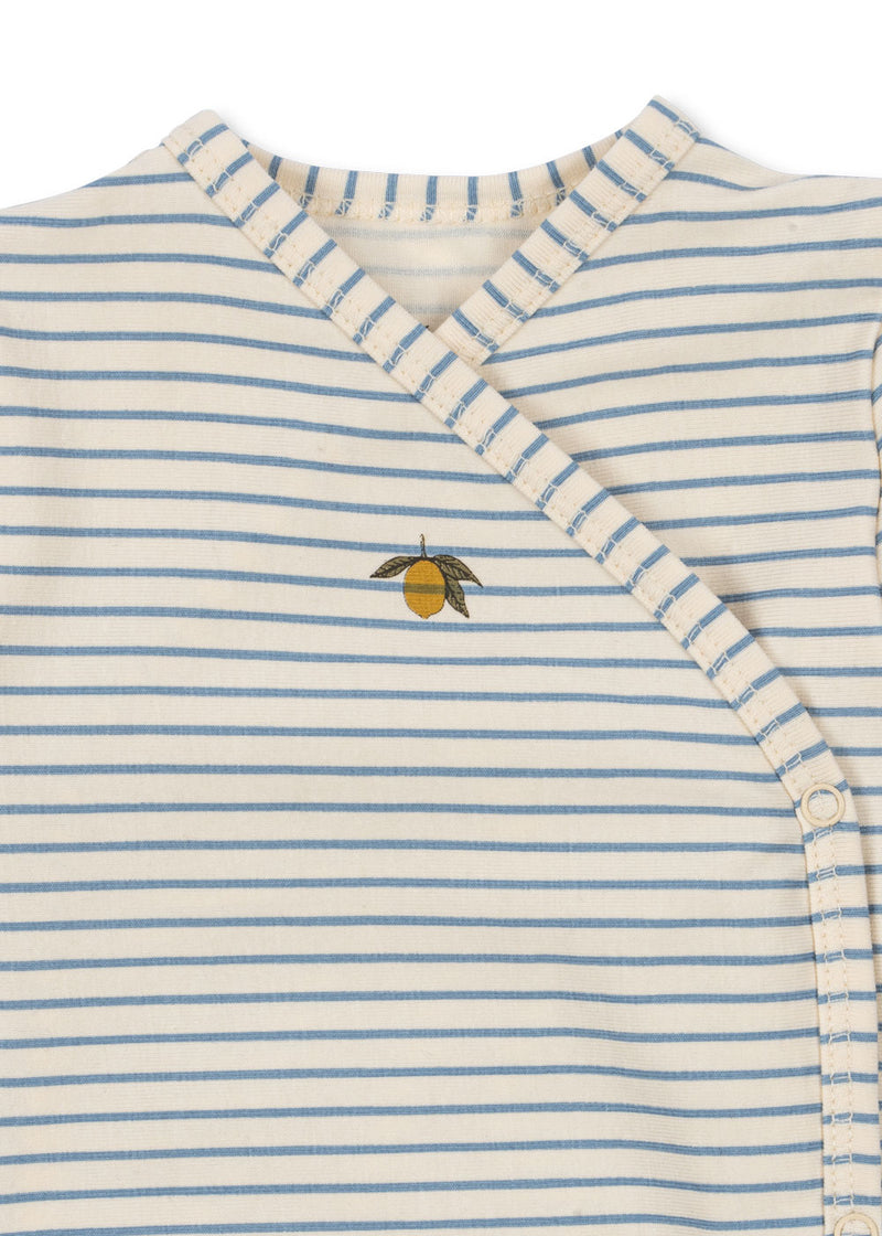 LS BODY GOTS-STRIPE BLUIE