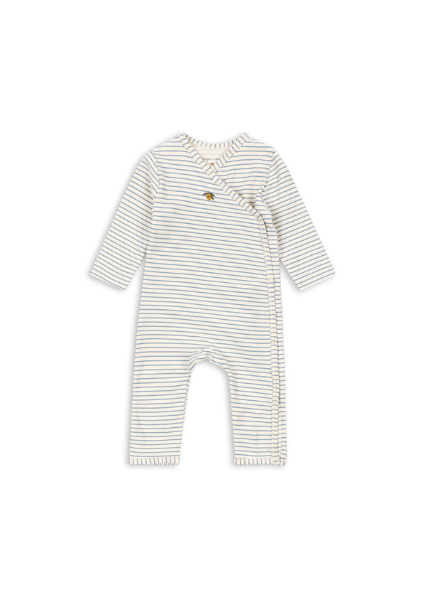 ONESIE GOTS-STRIPE BLUIE