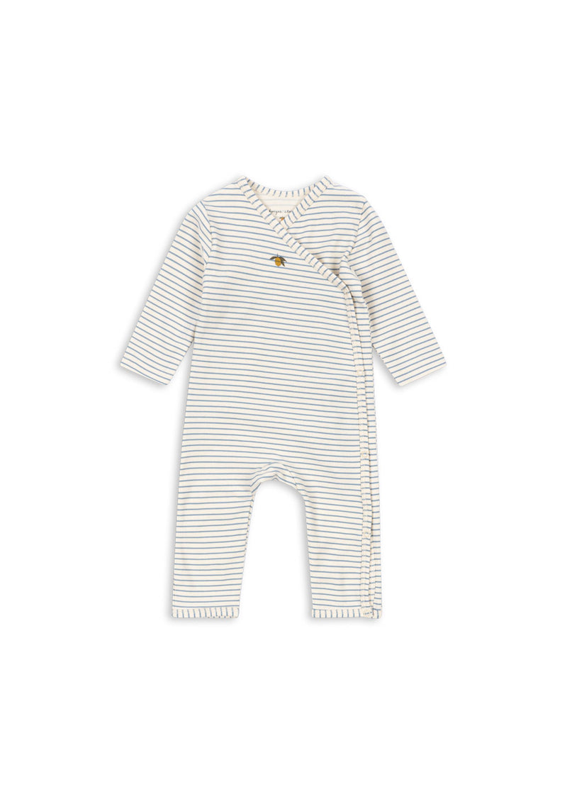 ONESIE GOTS-STRIPE BLUIE