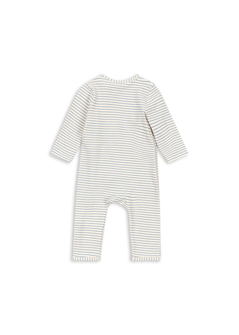 ONESIE GOTS-STRIPE BLUIE