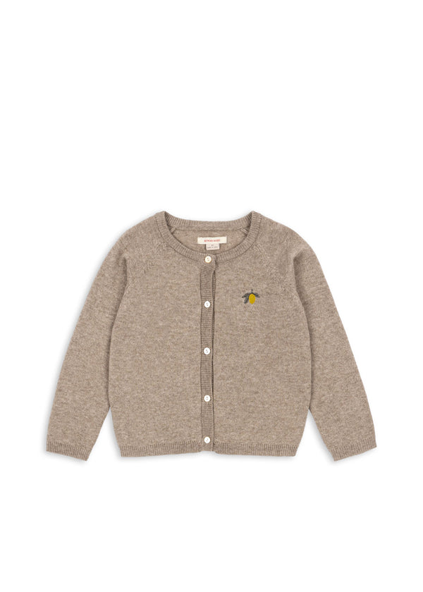 MATTOU KNIT CARDIGAN-LIGHT BROWN